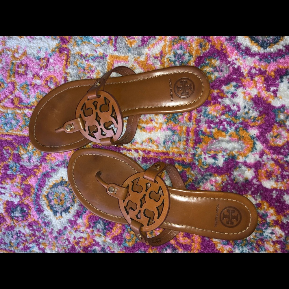 Tory Burch Miller Flip Flop in Vintage Vachetta